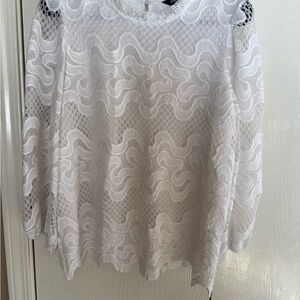 Express White Lace Women's Blouse